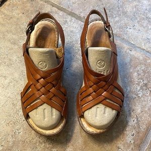 Born (Huarache inspired) Sandals, Size: 7, (38) color:Rust style:Carrine